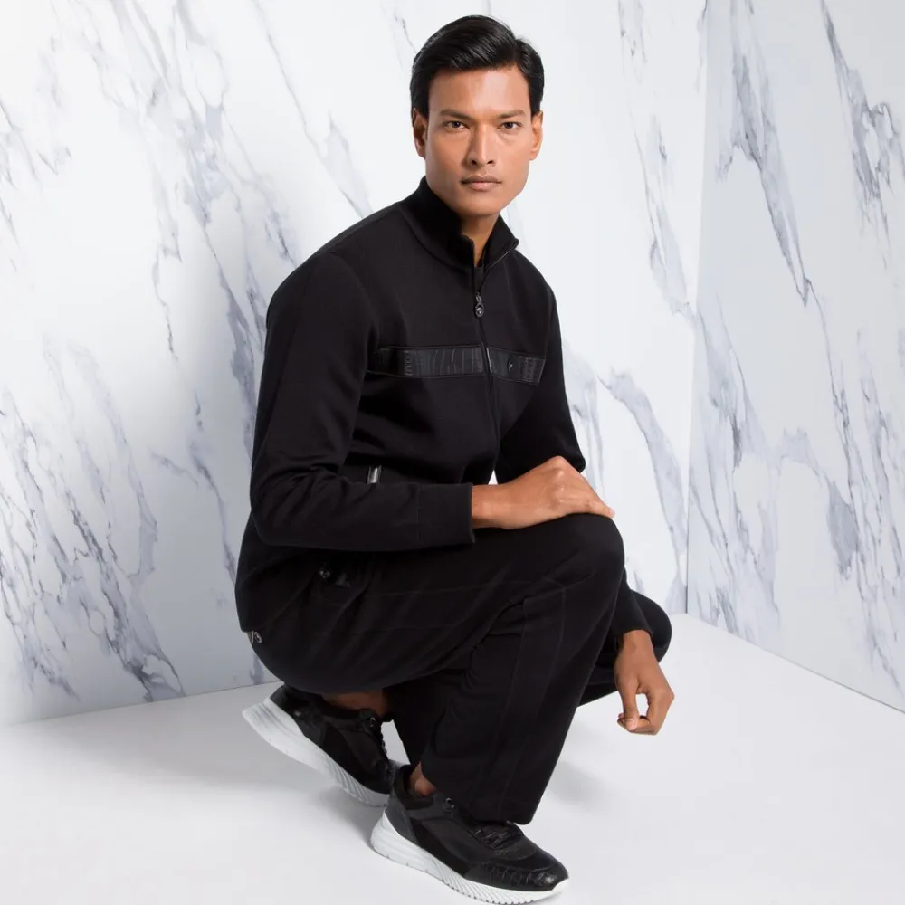 Fashion Knit Jogging Suit Blouson Mens Jogging Suits
