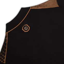 Fashion Knit Long Sleeve Zip Polo Mens Last Sizes