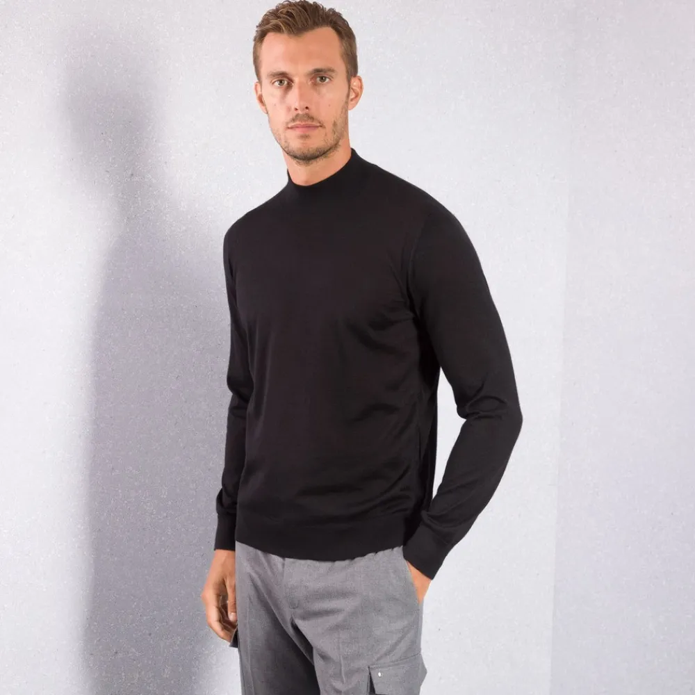 Best Knit Mockneck Sweater Mens Knitwear