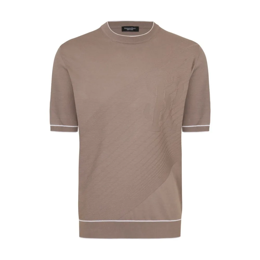 Best Sale Knit Short Sleeve Crewneck Sweater Mens Knitwear