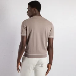 Best Sale Knit Short Sleeve Crewneck Sweater Mens Knitwear