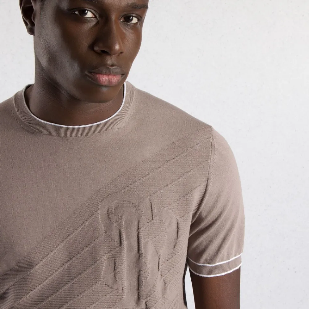 Best Sale Knit Short Sleeve Crewneck Sweater Mens Knitwear
