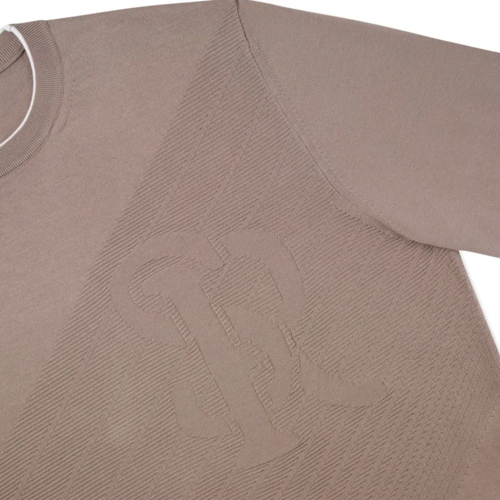 Best Sale Knit Short Sleeve Crewneck Sweater Mens Knitwear