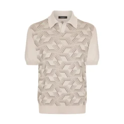 Online Knit Short Sleeve Polo Mens Knitwear