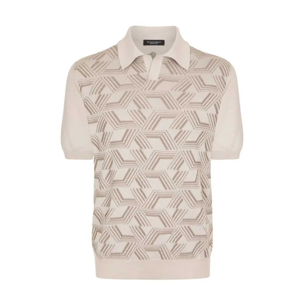 Online Knit Short Sleeve Polo Mens Knitwear