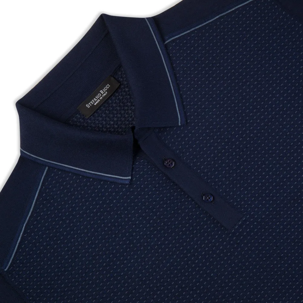 Cheap Knit Short Sleeve Three-Button Polo Mens Knitwear