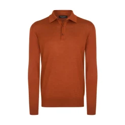 Clearance Knit Three-Button Polo Mens Knitwear