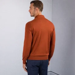 Clearance Knit Three-Button Polo Mens Knitwear