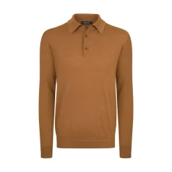 New Knit Three-Button Polo Mens Knitwear