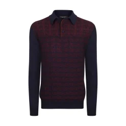 Cheap Knit Three-Button Polo Mens Knitwear