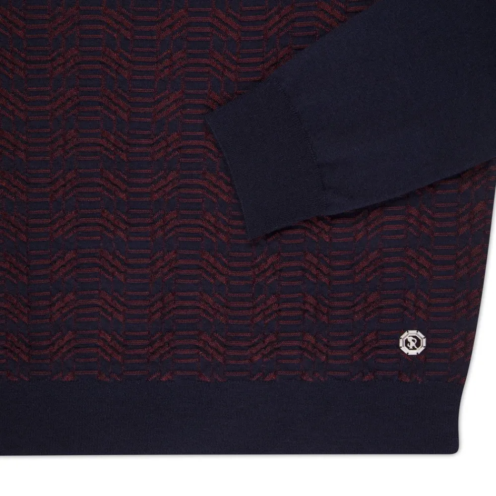 Cheap Knit Three-Button Polo Mens Knitwear