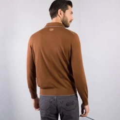 Best Knit Three-Button Polo Mens Knitwear