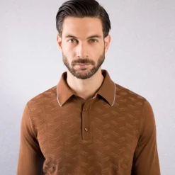 Best Knit Three-Button Polo Mens Knitwear