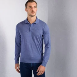 Best Sale Knit Three-Button Polo Mens Last Sizes
