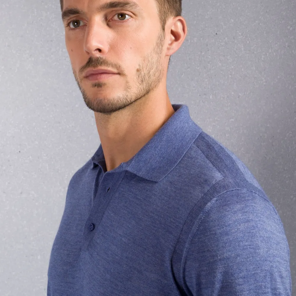 Best Sale Knit Three-Button Polo Mens Last Sizes