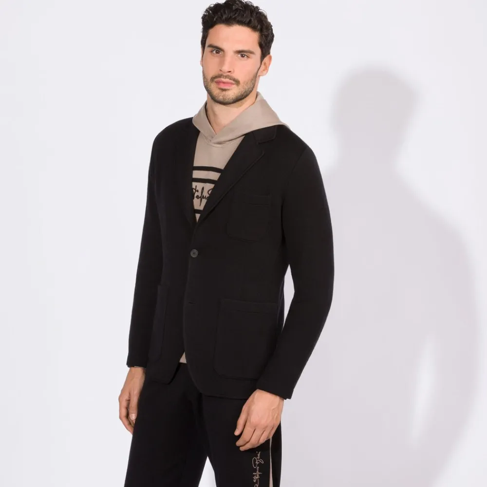 Store Knit Two Button Jacket Mens Last Sizes