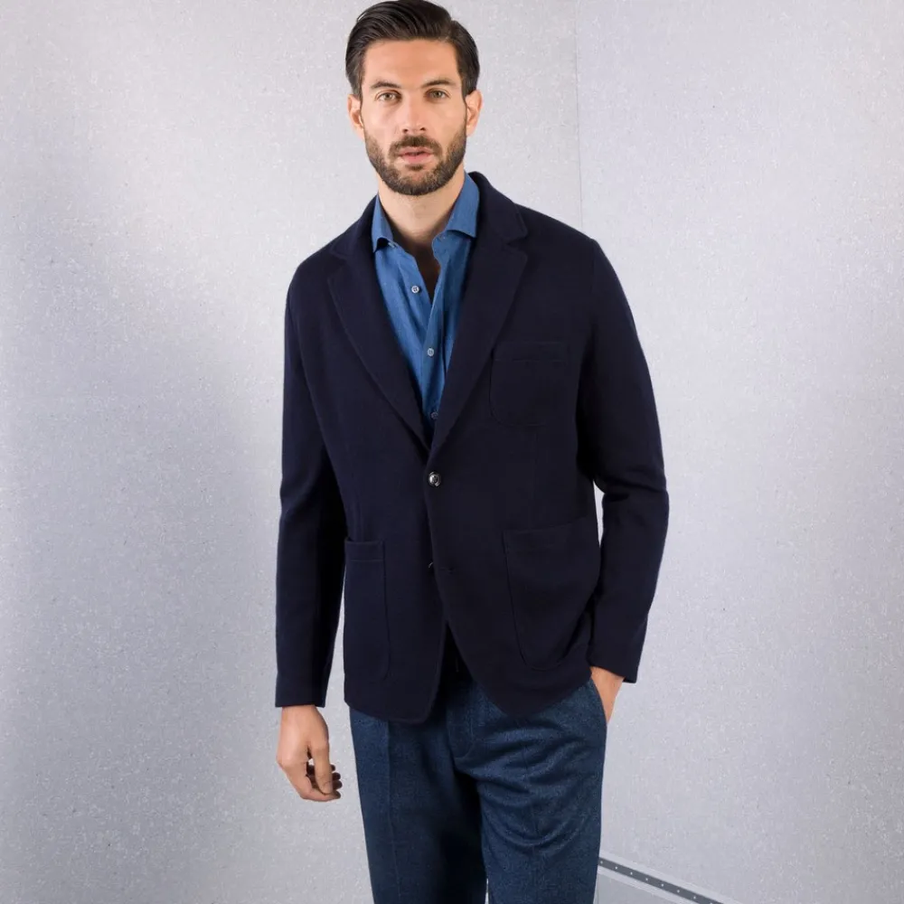 Flash Sale Knit Two-Button Jacket Mens Knitwear