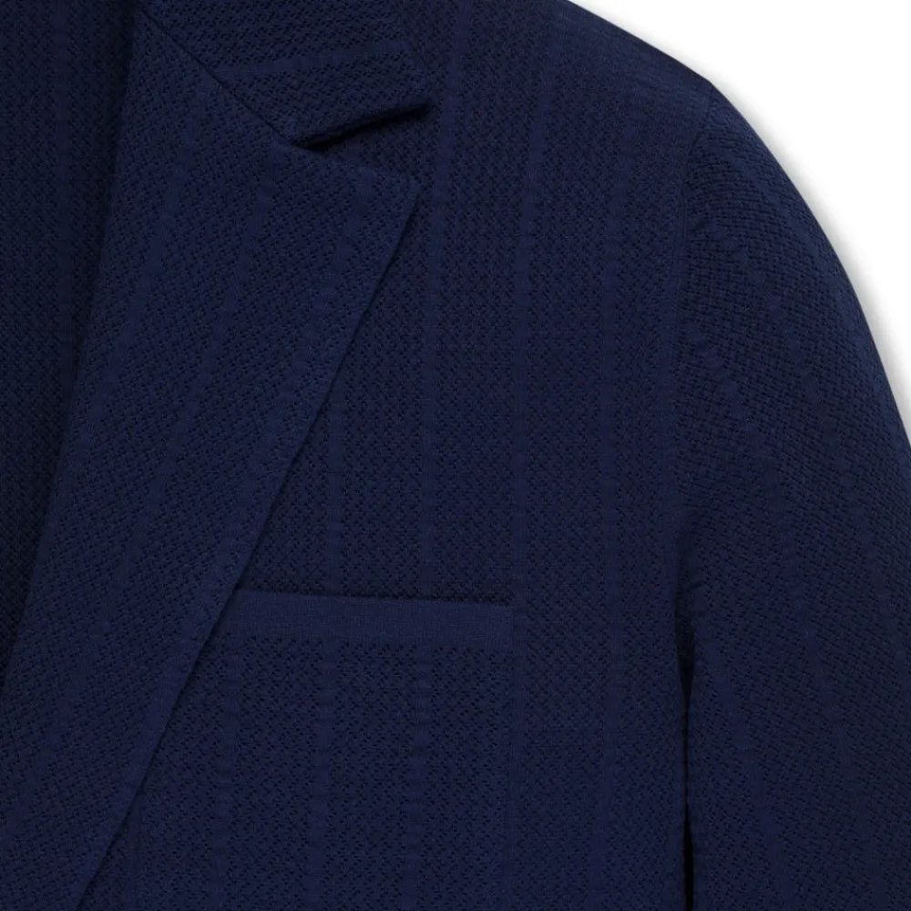 Online Knit Two-Button Jacket Mens Knitwear