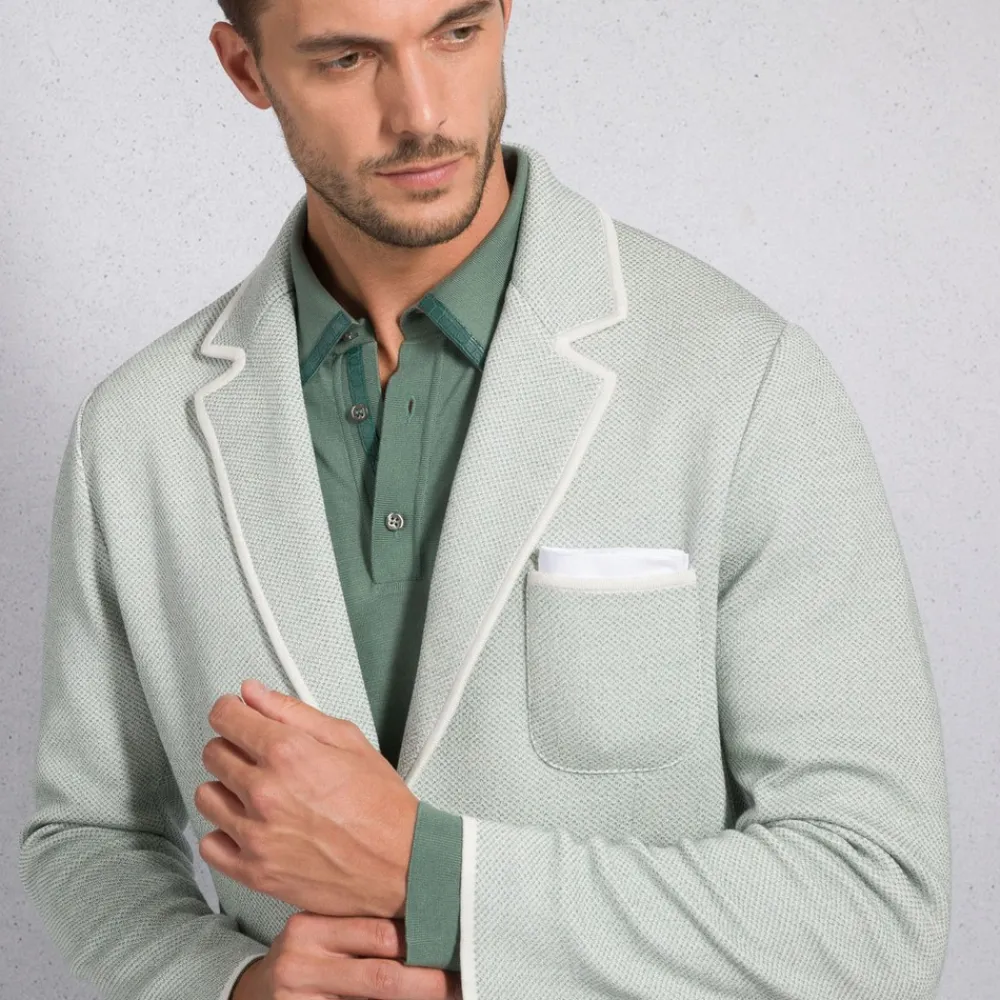 Cheap Knit Two-Button Jacket Mens Knitwear