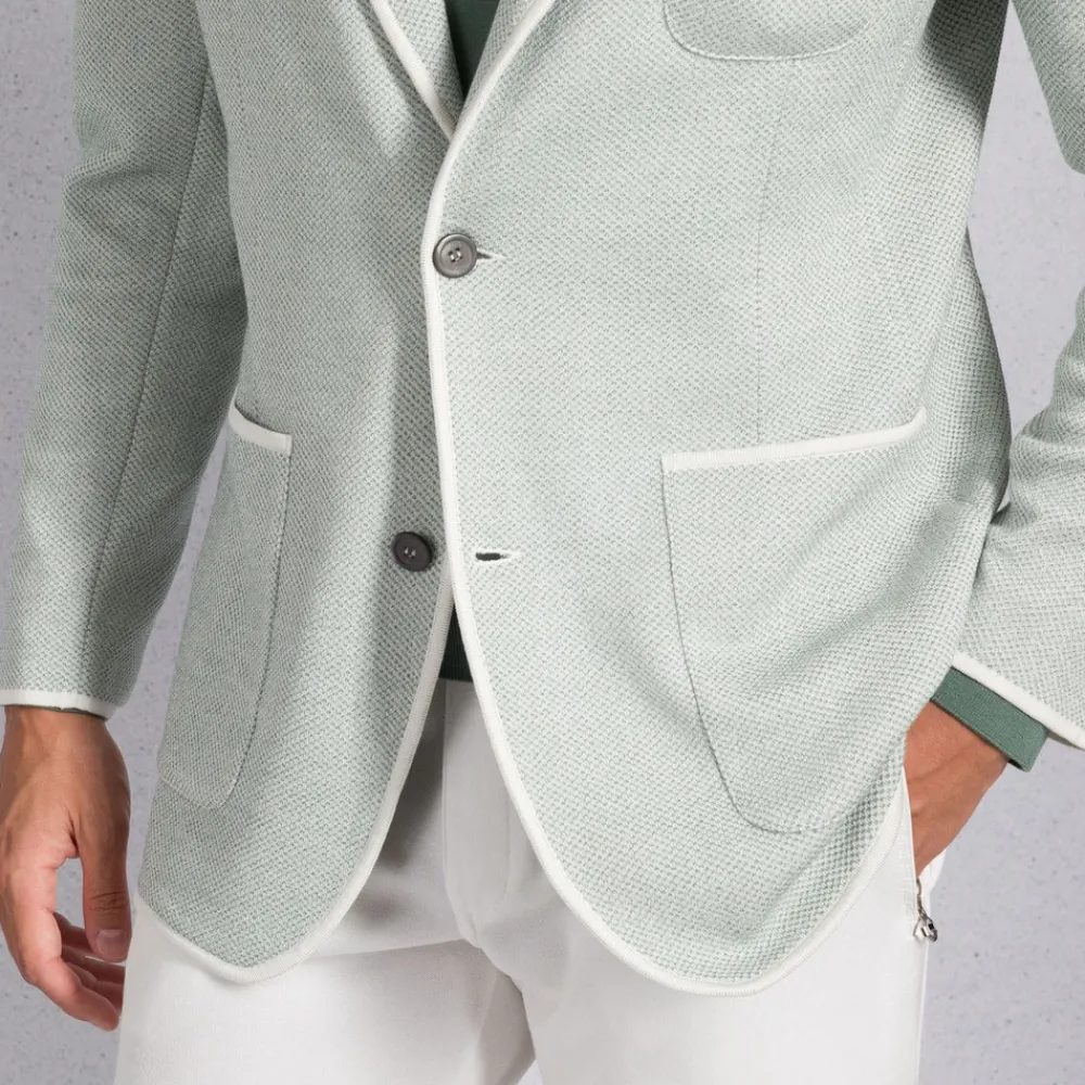 Cheap Knit Two-Button Jacket Mens Knitwear