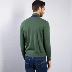 Best Knit Zip Mockneck Sweater Mens Knitwear