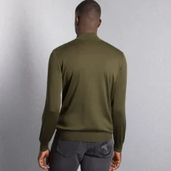 Hot Knit Zip Mockneck Sweater Mens Knitwear