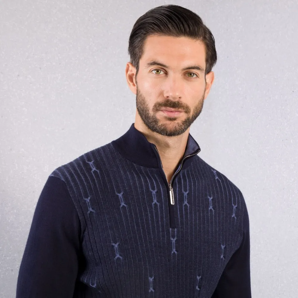 Sale Knit Zip Mockneck Sweater Mens Last Sizes