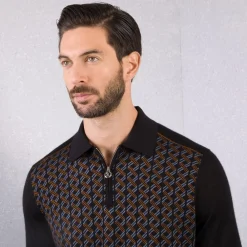 New Knit Zip Polo Mens Last Sizes