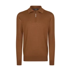Online Knit Zip Polo Mens Knitwear