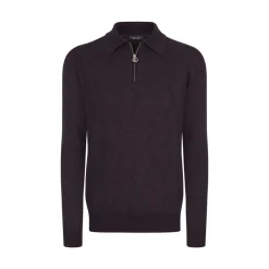 Online Knit Zip Polo Mens Last Sizes