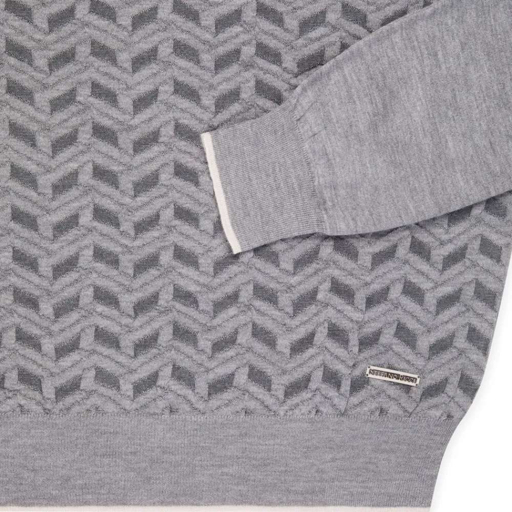 Online Knit Zip Polo Mens Knitwear