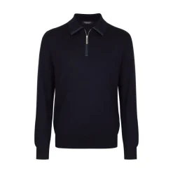 New Knit Zip Polo Mens Knitwear