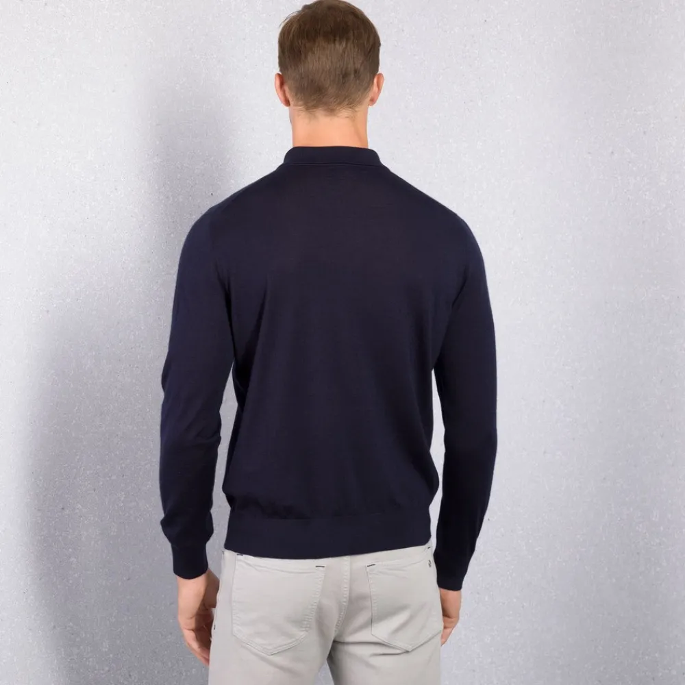 New Knit Zip Polo Mens Knitwear