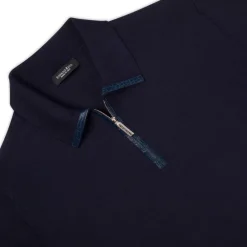 New Knit Zip Polo Mens Knitwear