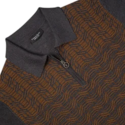 Best Knit Zip Polo Mens Knitwear