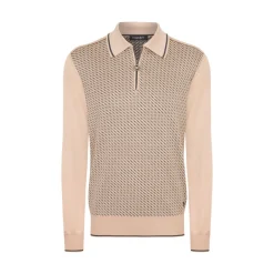 Hot Knit Zip Polo Mens Knitwear