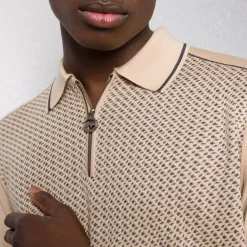 Hot Knit Zip Polo Mens Knitwear