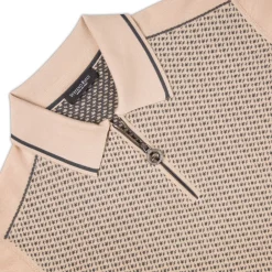 Hot Knit Zip Polo Mens Knitwear