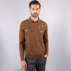 New Knit Zip Polo Mens Last Sizes