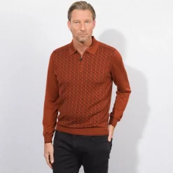 Discount Knit Zip Polo Mens Knitwear