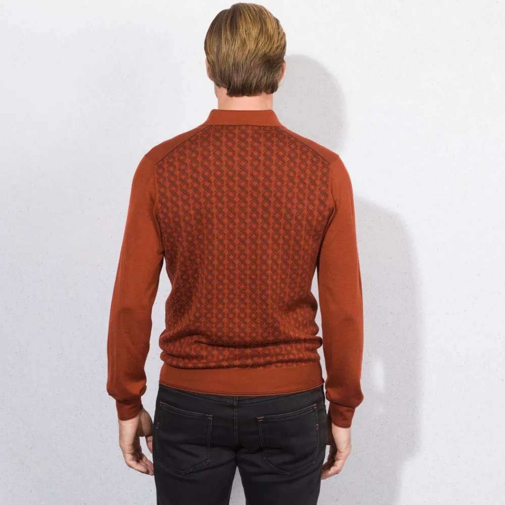 Discount Knit Zip Polo Mens Knitwear