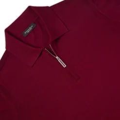 Store Knit Zip Polo Mens Last Sizes