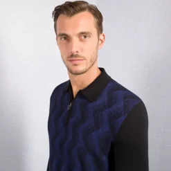 Best Knit Zip Polo Mens Knitwear