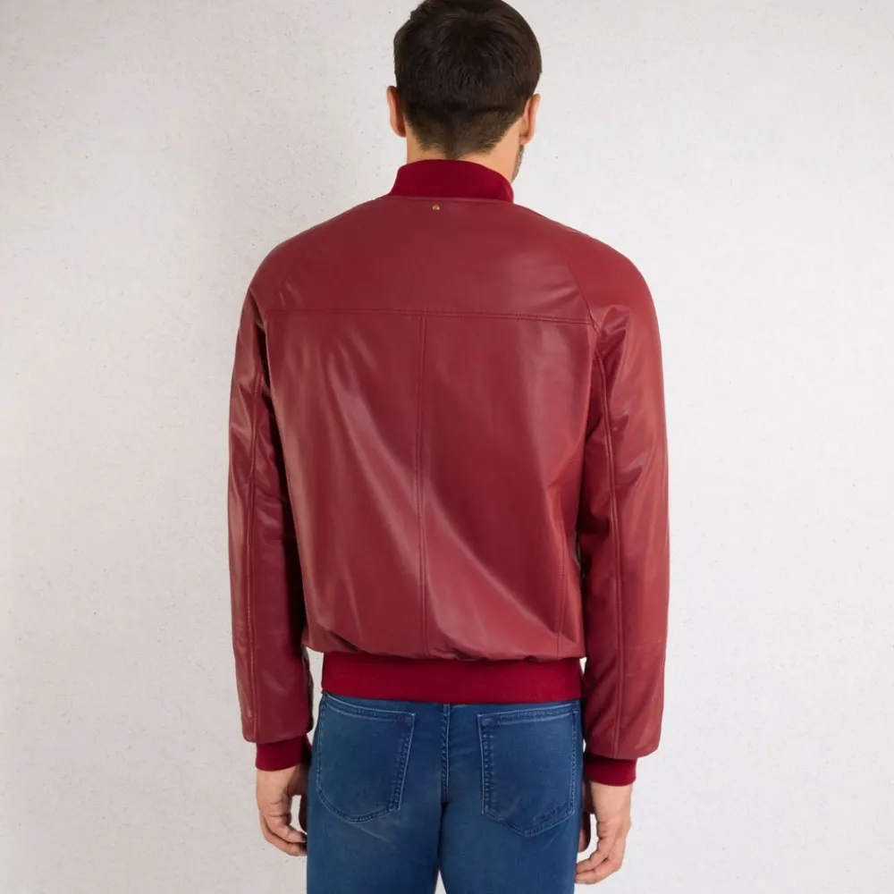 Online Lambskin And Crocodile Blouson Mens Outerwear