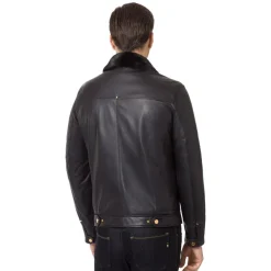Outlet Lambskin Jacket With Mink Fur Lining Mens Last Sizes