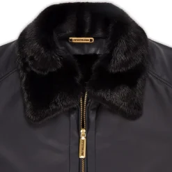 Outlet Lambskin Jacket With Mink Fur Lining Mens Last Sizes