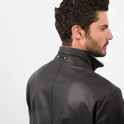 Fashion Lambskin Leather And Shearling Blouson Mens Last Sizes