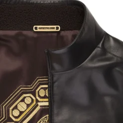 Fashion Lambskin Leather And Shearling Blouson Mens Outerwear