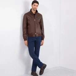 Hot Lambskin Leather And Shearling Blouson Mens Last Sizes