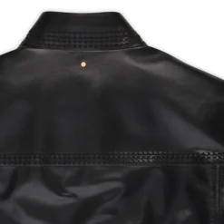 Flash Sale Lambskin Leather Blouson Mens Outerwear
